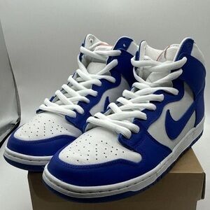 Nike Men's Blue and White Athletic Shoes